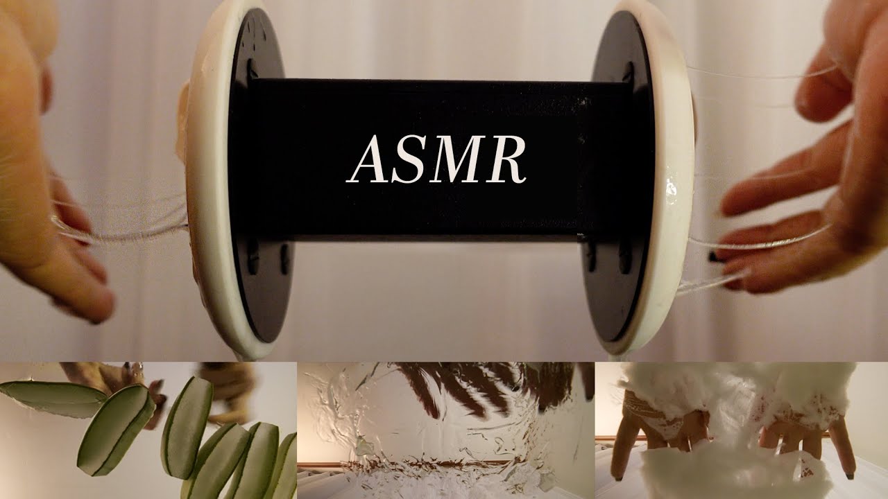 ASMR👂🌵당신은 빠졌다 알로에 지옥에ㅣ(✔️SUB) 스킨케어, 귀마사지, 거품, 끈적한소리, Earcleaning, aloe massage