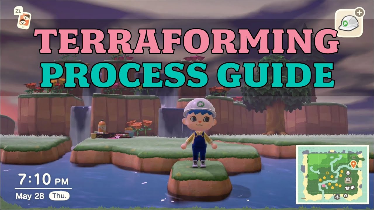 Terraforming Guide with Full Process (Timelapse + Commentary) | Animal Crossing: New Horizons