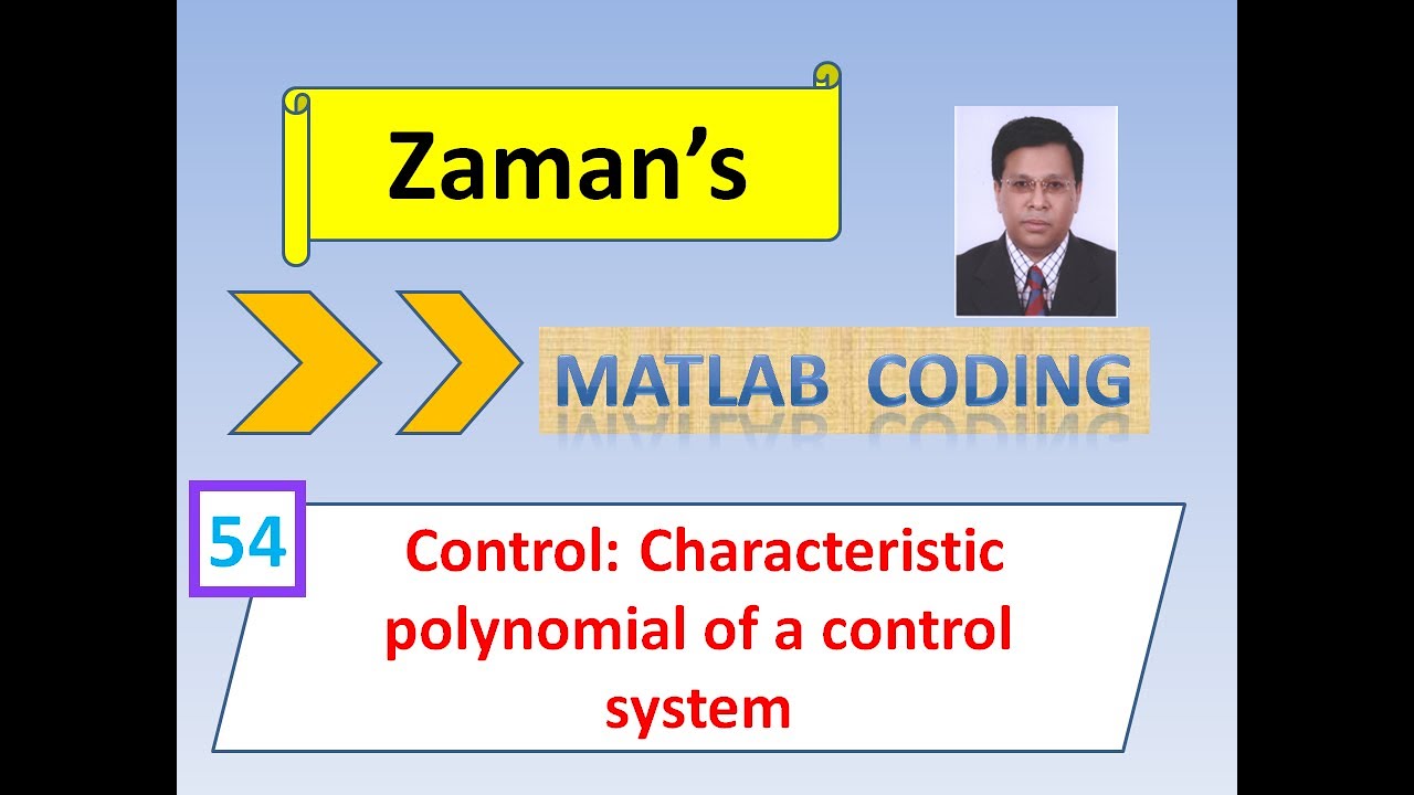 MATLAB: Control: Characteristic polynomial of a control system