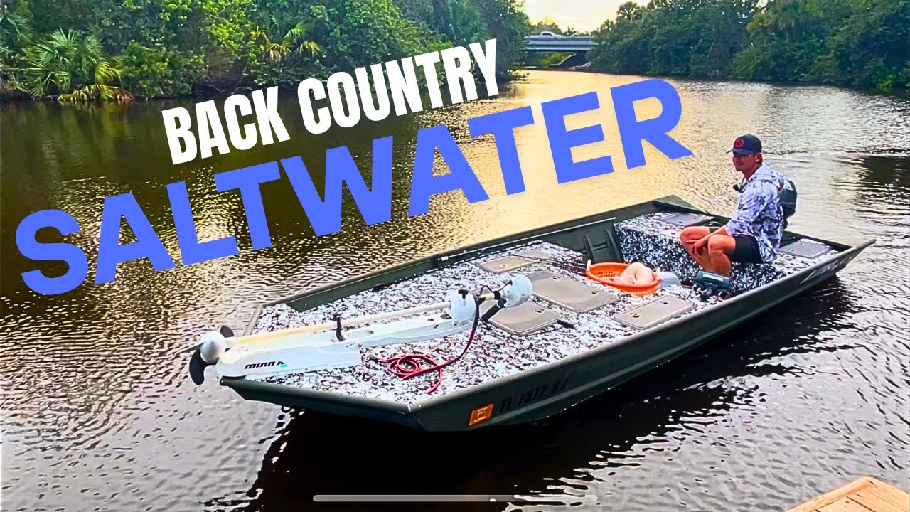 JON BOAT FISHING FOR BIG SALTWATER FISH!