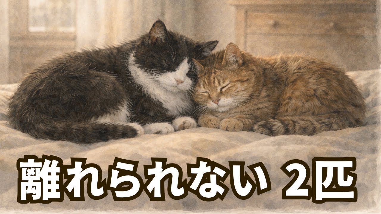 【保護猫】離れたくない老猫2匹を「一緒に引き取るのは難しい」と言われた先にあった結末