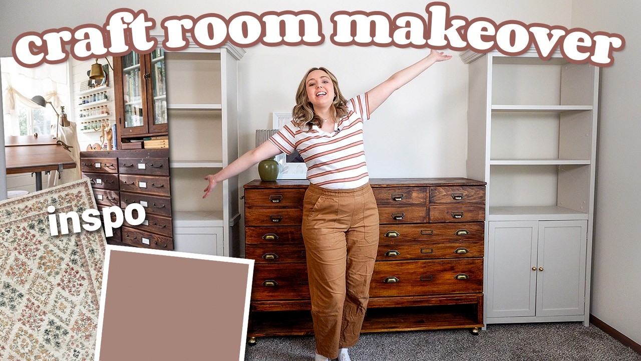 *MAJOR* Craft Room Transformation (using things I already had) ✨