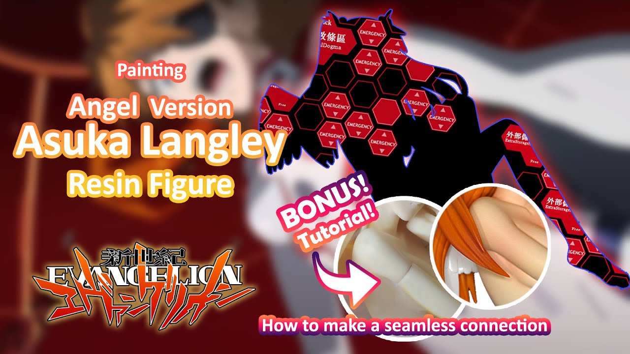 Painting an 😇 Ethereal Asuka Langley 🔪 from Evangelion 🎚 [Bonus Tutorial! 👀] (Subs Español)