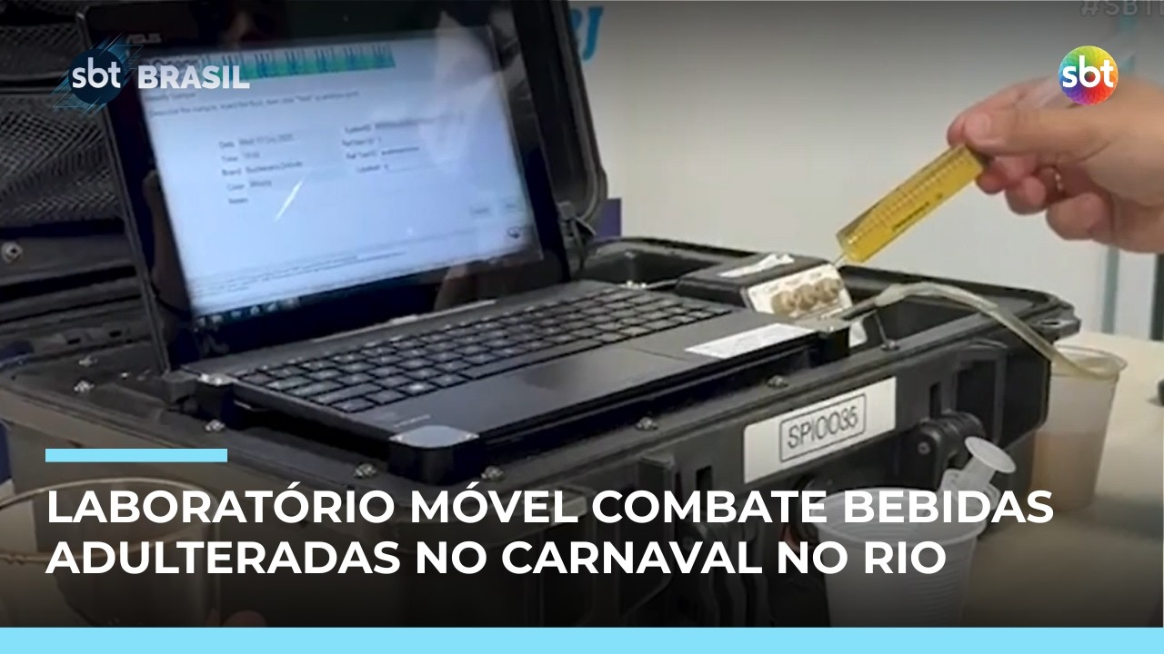 Carnaval: fiscalização usa laboratório móvel para identificar bebidas falsas  | #SBTBrasil