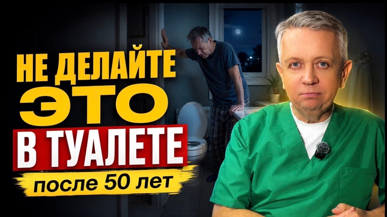 Главная ОШИБКА мужчин при ночных походах в туалет (Риск после 50 лет)