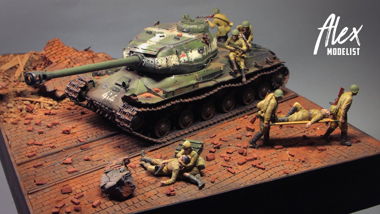DIORAMA Berlin 1945. IS-2. 1/35 | ДИОРАМА 