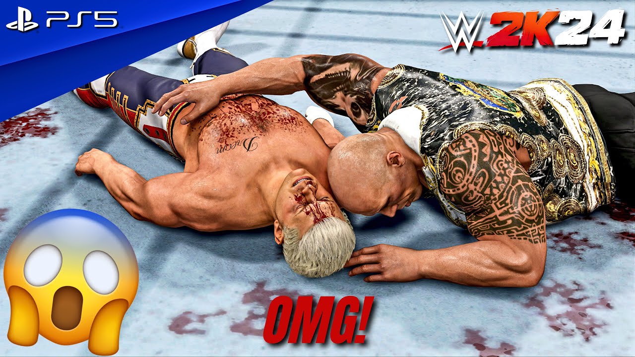 WWE 2K24 - Cody Rhodes vs. The Rock - Main Event Match at WrestleMania XL | PS5™ [4K60]