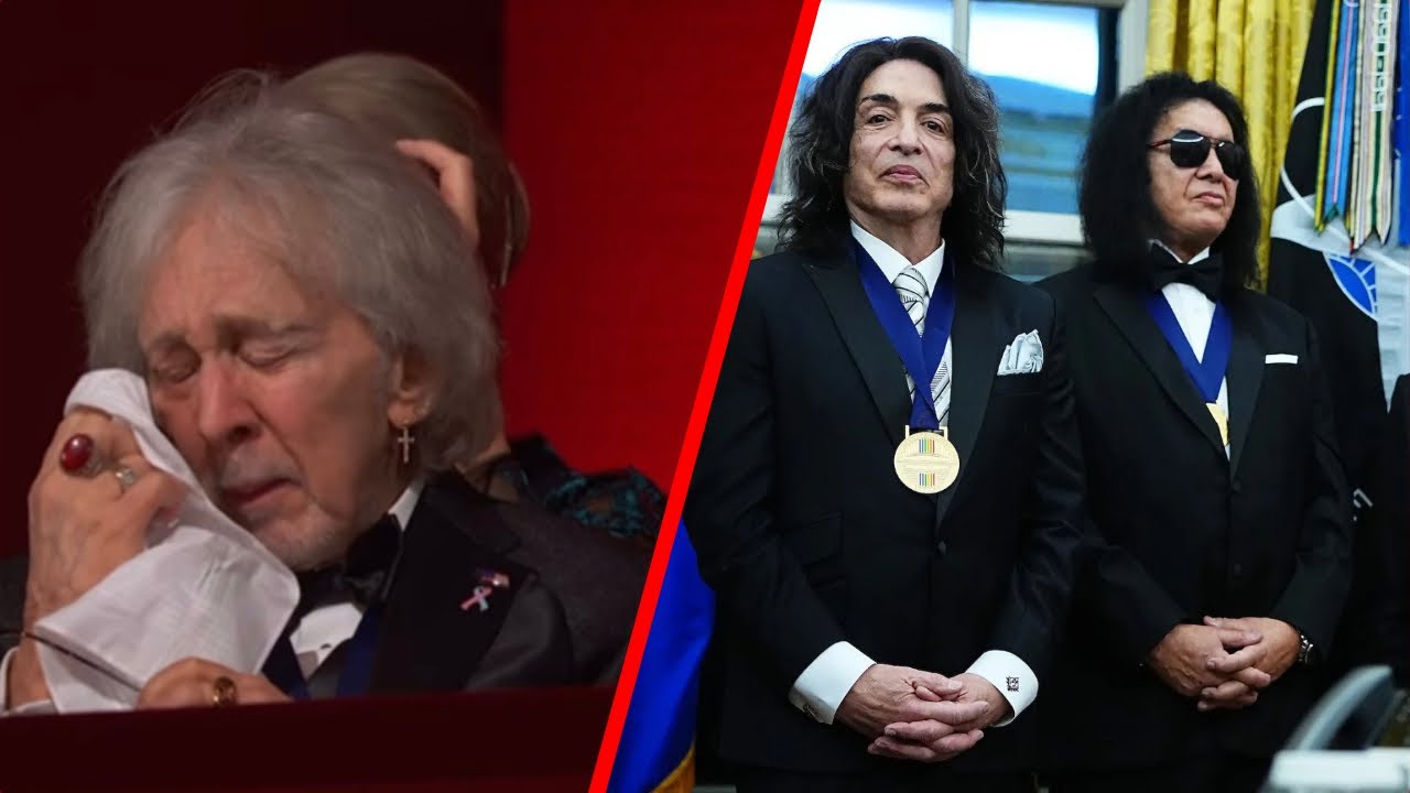 Группа KISS почтила память Эйса Фрейли в Центре Кеннеди.