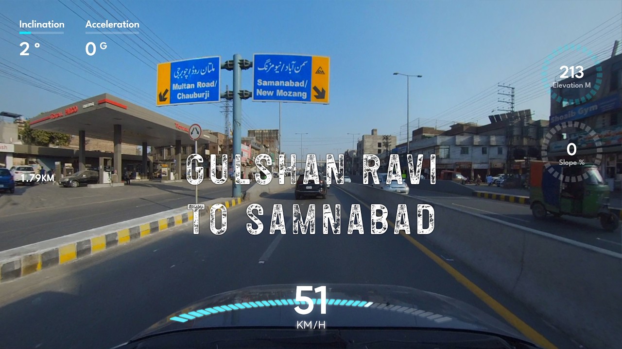 Driving From Gulshan Ravi To Samnabad LOS - Streets Of Lahore