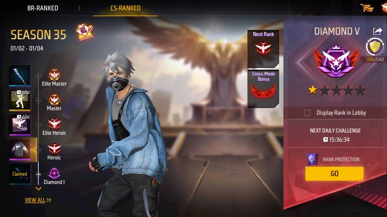 On fire (FREE FIRE CS-RANKED SEASON 35 PART 6)