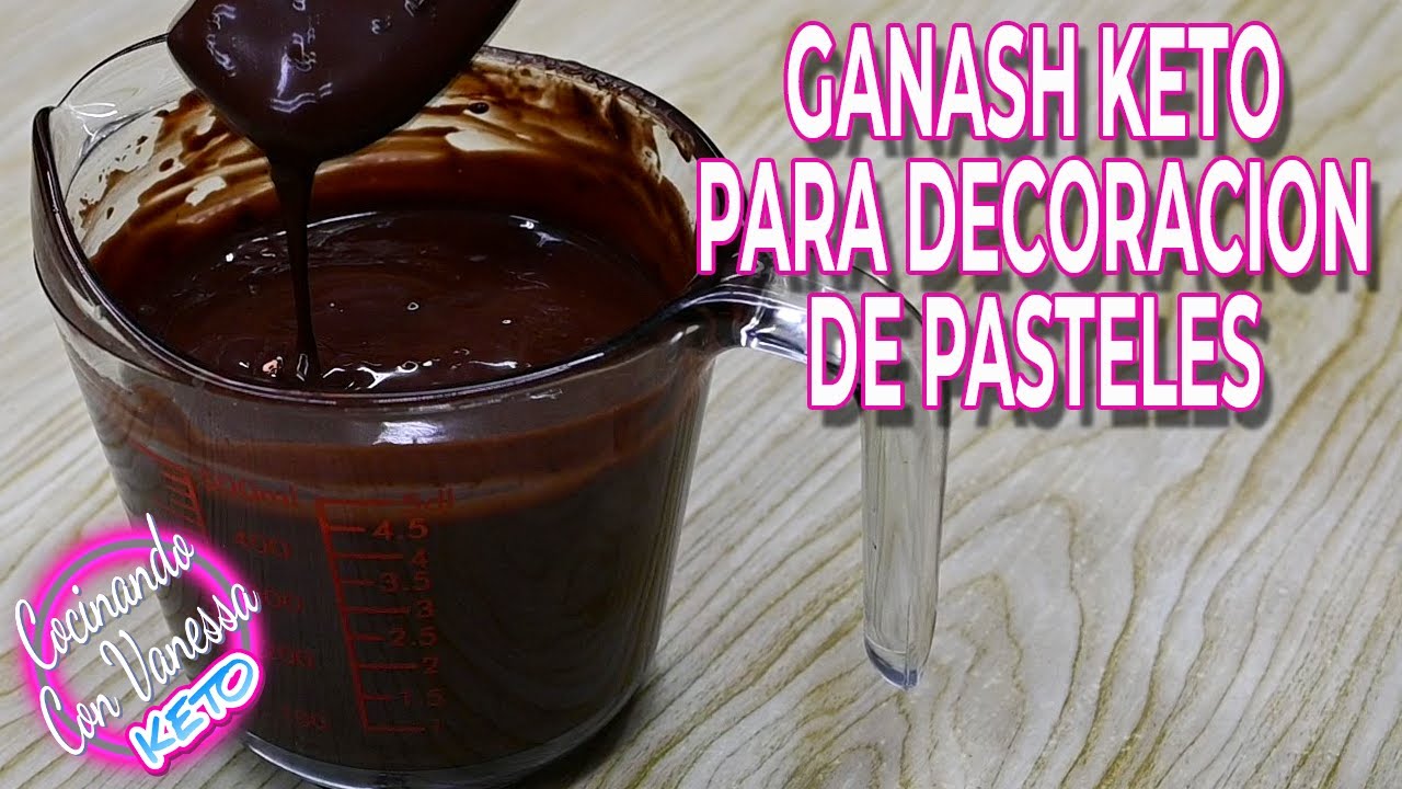 GANACHE KETO PARA DECORACION Y RELLENO DE PASTELES