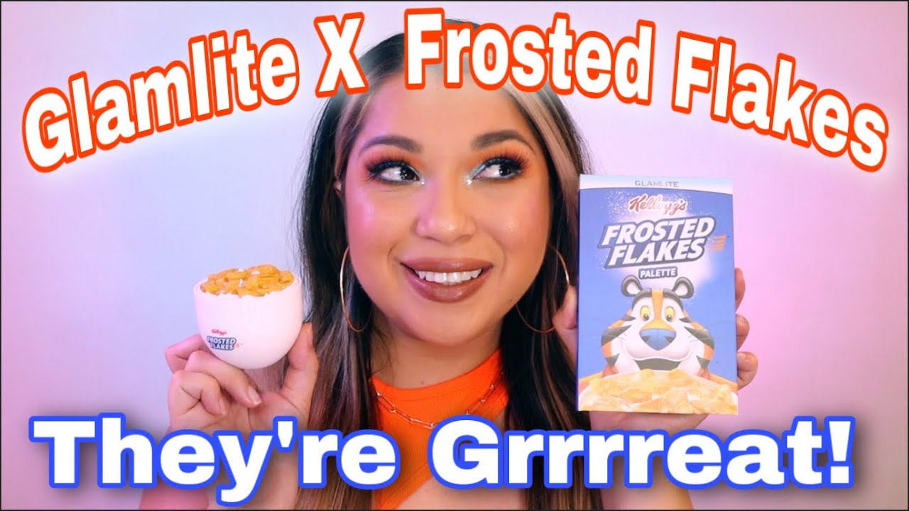 Frosted Flakes X Glamlite Collection Full Review Try On and Mini Tutorial