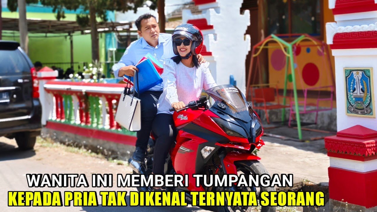 MEMBERI TUMPANGAN PADA PRIA TAK DI KENAL TERNYATA PRIA YANG DIA BONCENG SEORANG DIREKTUR