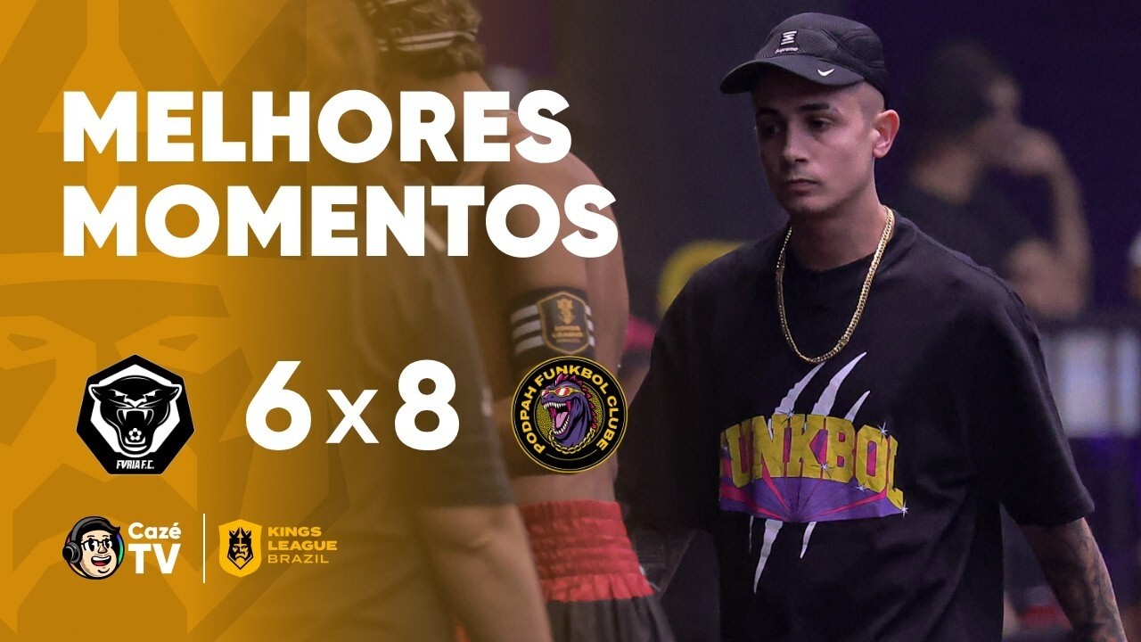 MELHORES MOMENTOS: F&Uacute;RIA 6 X 8 PODPAH FUNKBOL | KINGS LEAGUE BRAZIL 2026 | 3&ordf; RODADA
