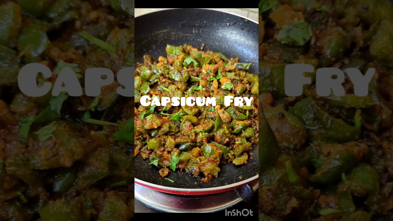 Quick & Simple Capsicum Fry #shorts #CapsicumFry #CapsicumBesanFry #IndianFood #Recipe #Foodie
