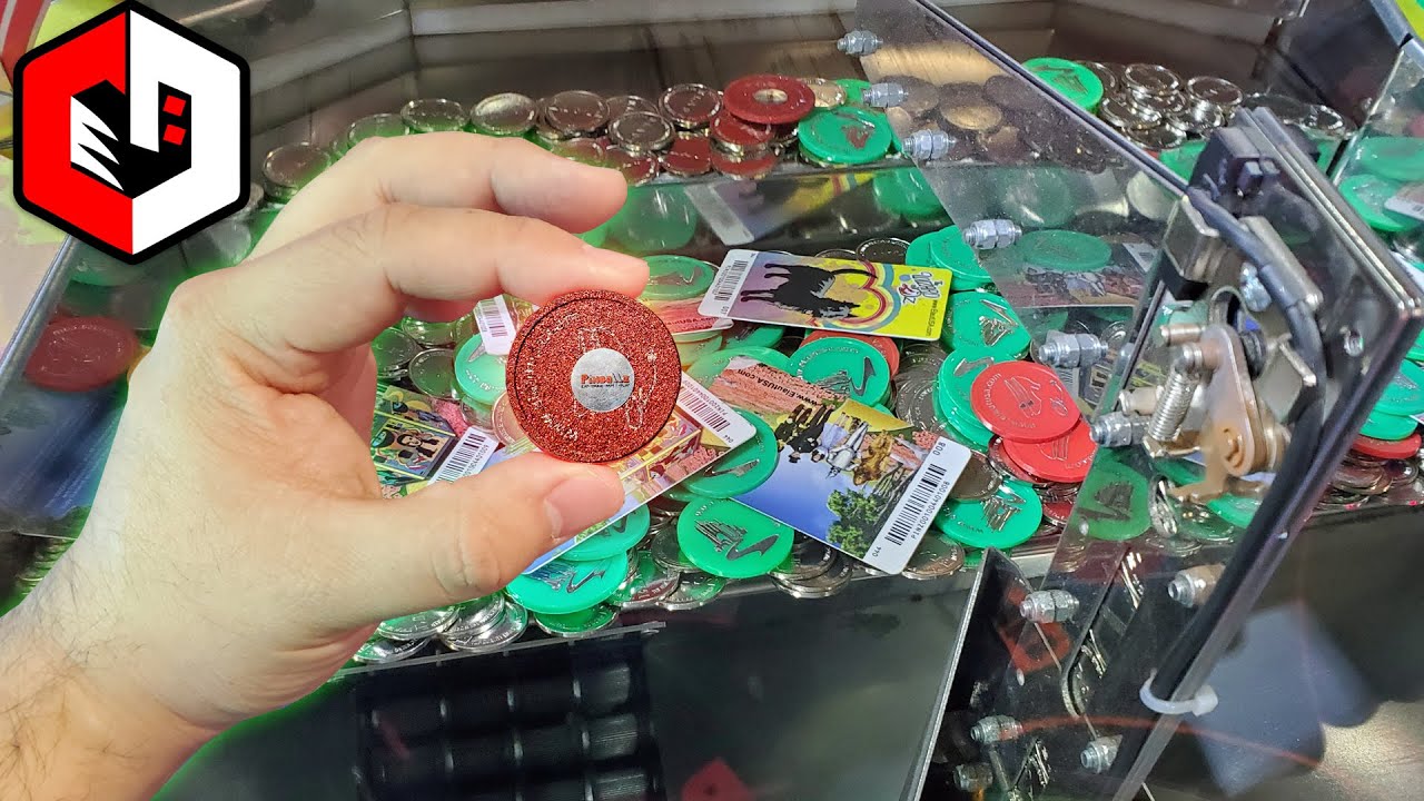 NEVER BEFORE SEEN Arcade Coin Pusher Chip at The Wizard of Oz!