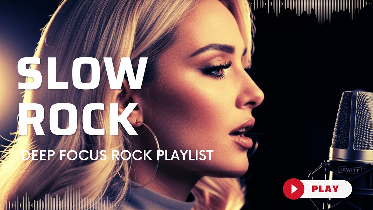 Soft Rock Deep Focus Session | Instrumental-Feel Slow Rock Background