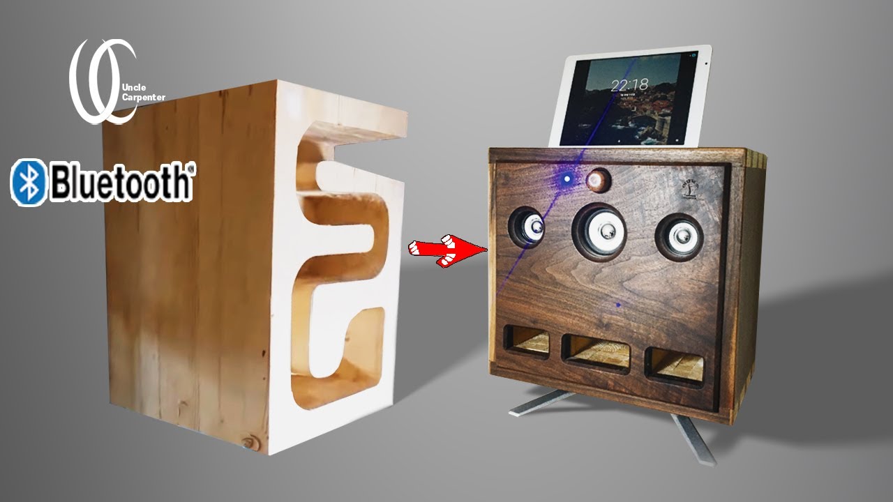 Awesome!$15 PC speaker transform. How to make a high-end Bluetooth speaker enclosure used PC speaker