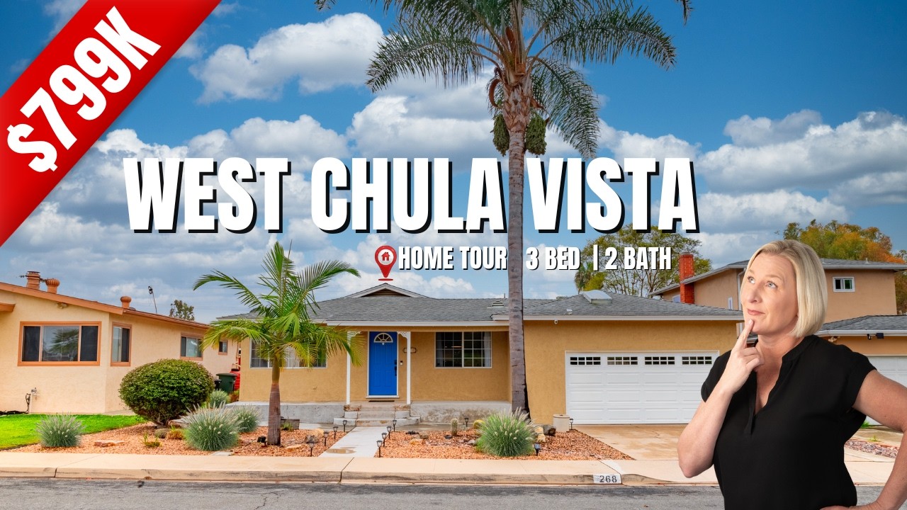 $799K West Chula Vista Home Tour | 3BR Cul-de-Sac Near Gaylord Resort