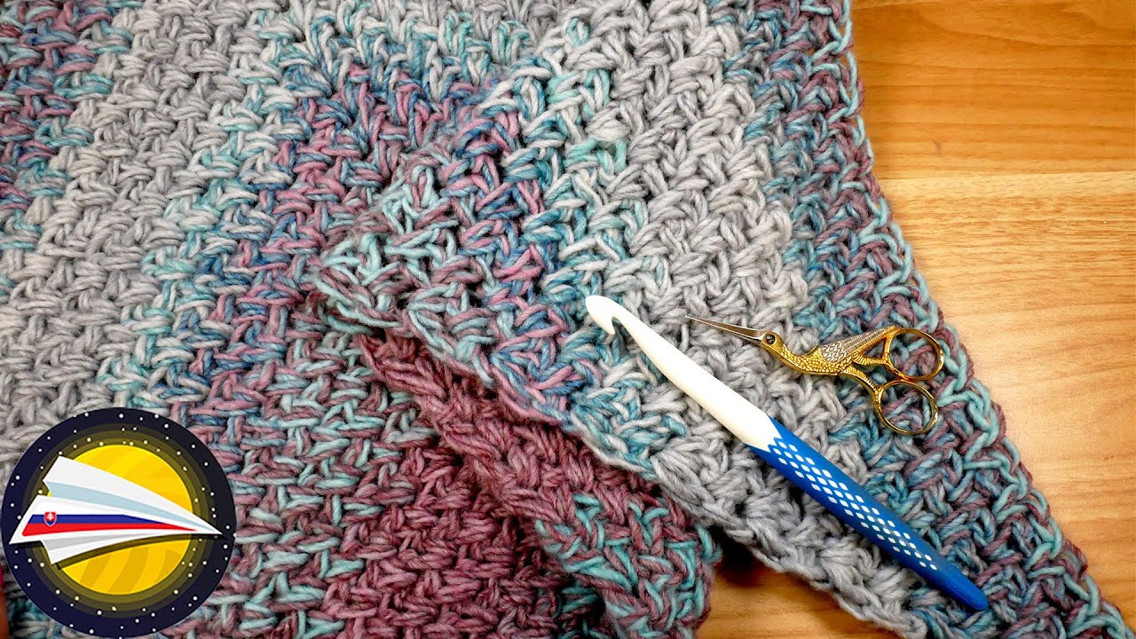 Háčkovanie | Trojuholníkový šál z jedného klbka XXL Nápad na háčkovanie | Naučte sa háčkovať