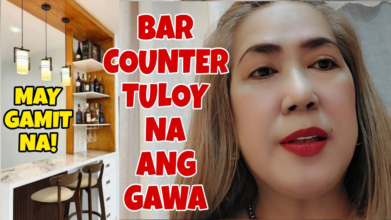 BAR COUNTER NAMIN MATUTULOY NA! MAY MATERYALES NA.