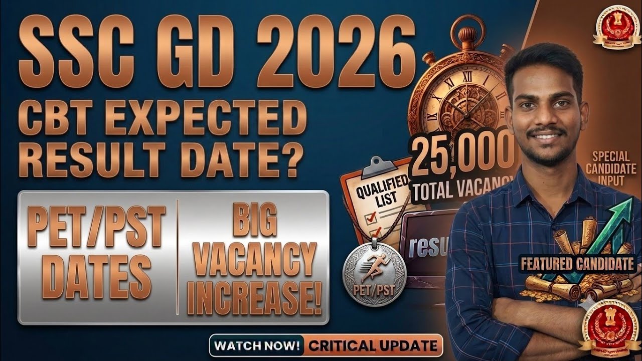 SSC GD 2026 Expected Result & PET/PST Dates Update! 🚨 Big News for Candidates!