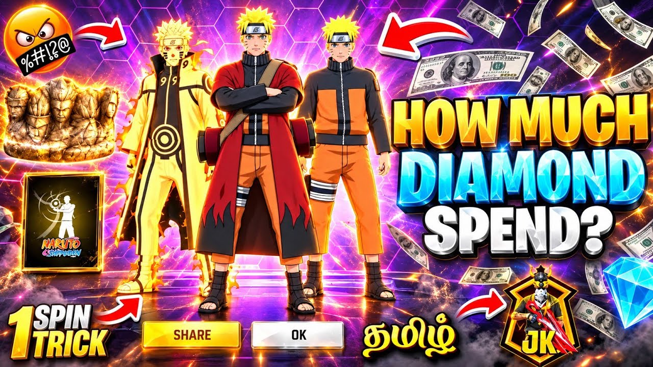 NARUTO ASCENSION TOKEN TOWER EVENT UNLOCK || NEW EVO BUNDLE UNLOCK || FREE FIRE NEW EVENT TODAY