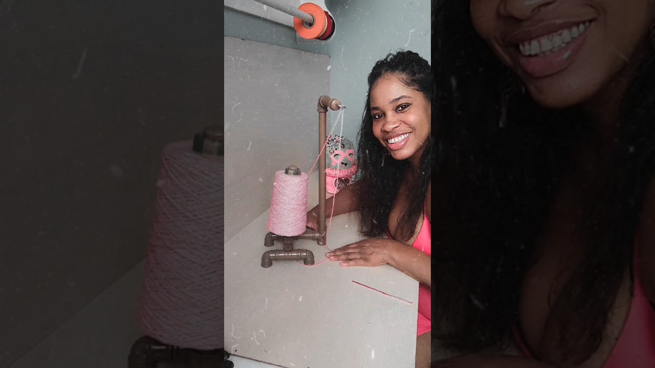 Suporte para barbante com cano PVC #pvc  #crochet #passoapasso