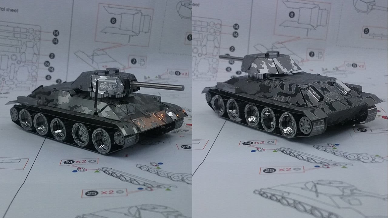 Metal Earth Build - T-34 Tank