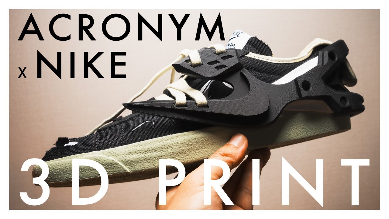 【NIKE Blazer Low】ACRONYM  Report on installation of 3d printed heel clips【アクロニウム】
