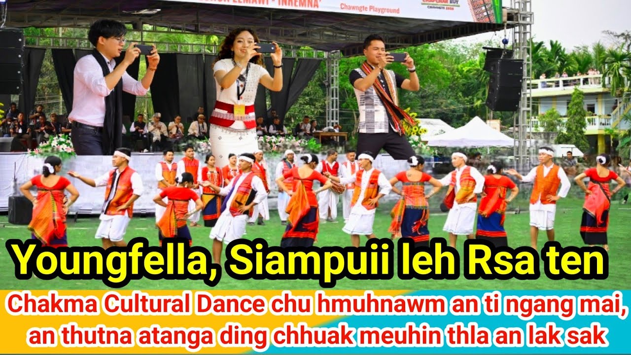 Rsa, siampuii leh Youngfella ten Chakma Cultural Dance an thutna atanga panin thla an lak sak🤣