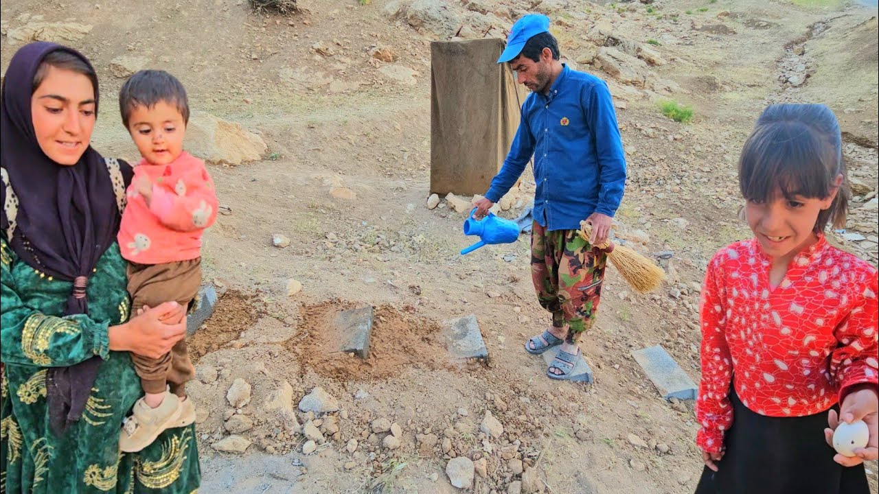 Building New Steps to the Bathhouse | Kokab Bakes Bread in the Mountain Camp