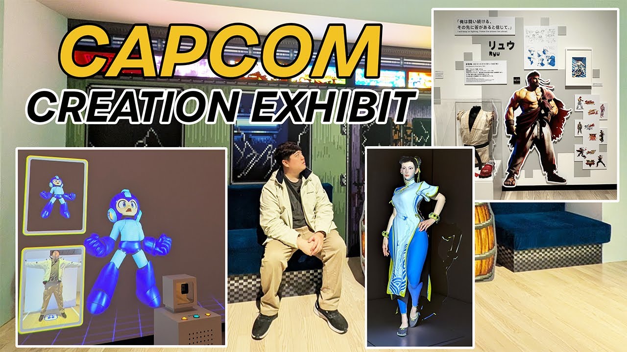 Capcom Creation Exhibit Japan 2025 | Video Game Museum ft. Street Fighter, Mega Man, Resident Evil