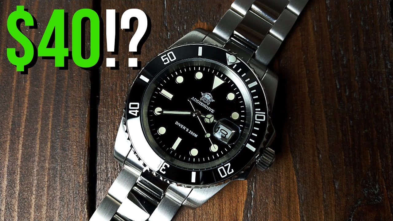 Как это возможно за 40 долларов? | Полный обзор Addiesdive MY3-2 / MY-H3 Submariner Homage