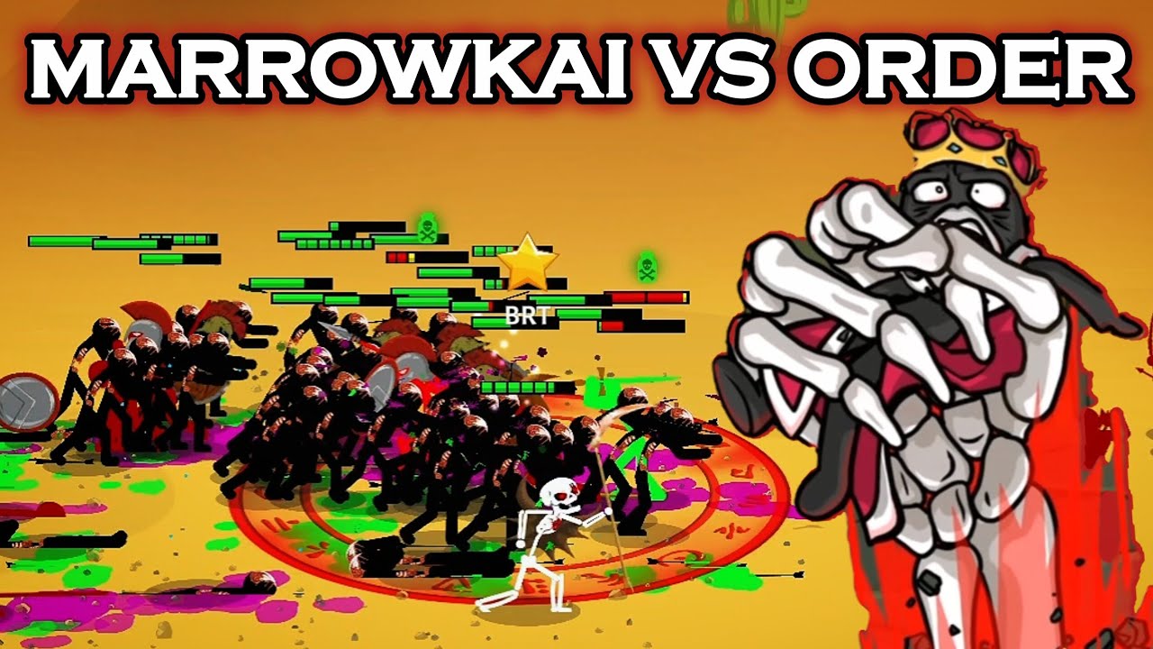 General Marrowkai VS The Order Empire Army - Stick War: Saga Chaos Campaign Mod