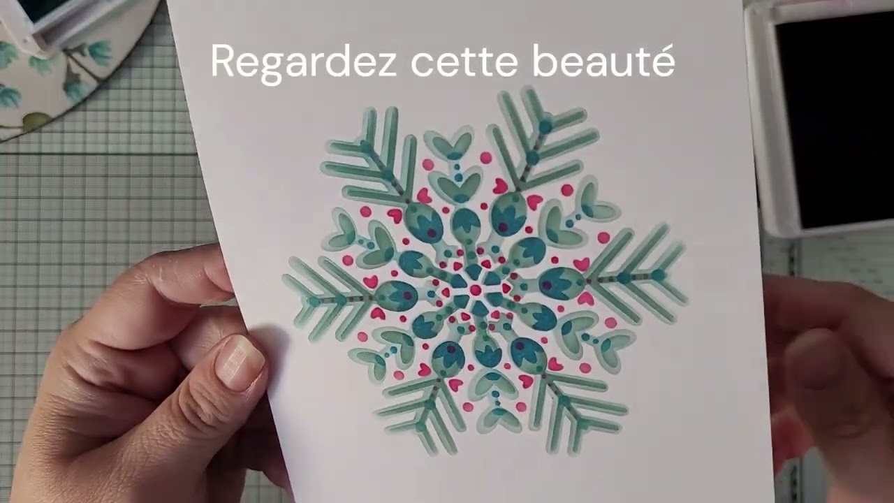Utilisation d'un pochoir flocon