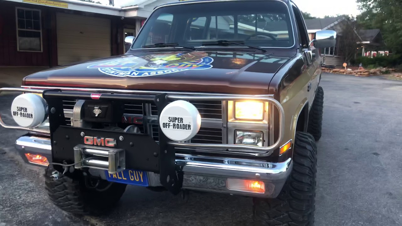 Sold TVs “FALL GUY” SHOW TRIBUTE This 1987 Chevrolet LWB 4x4 Truck