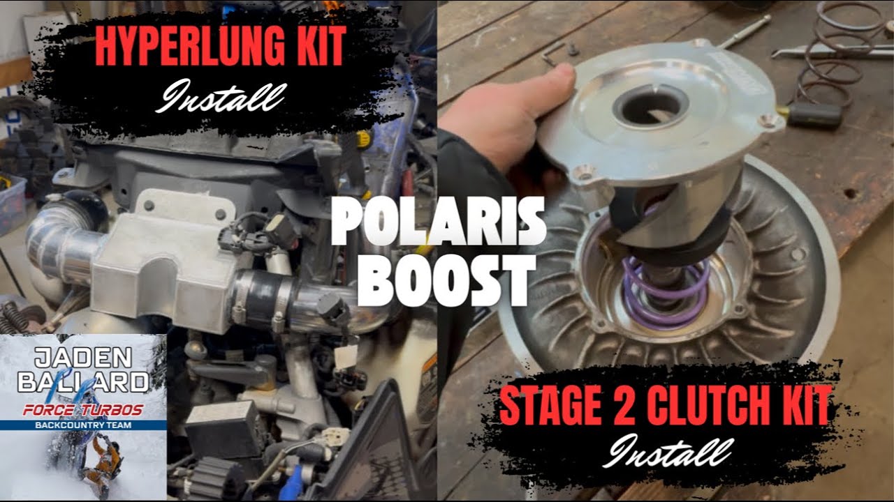 Установка комплекта ForceTurbos HyperLung и комплекта сцепления Stage 2. Polaris Boost