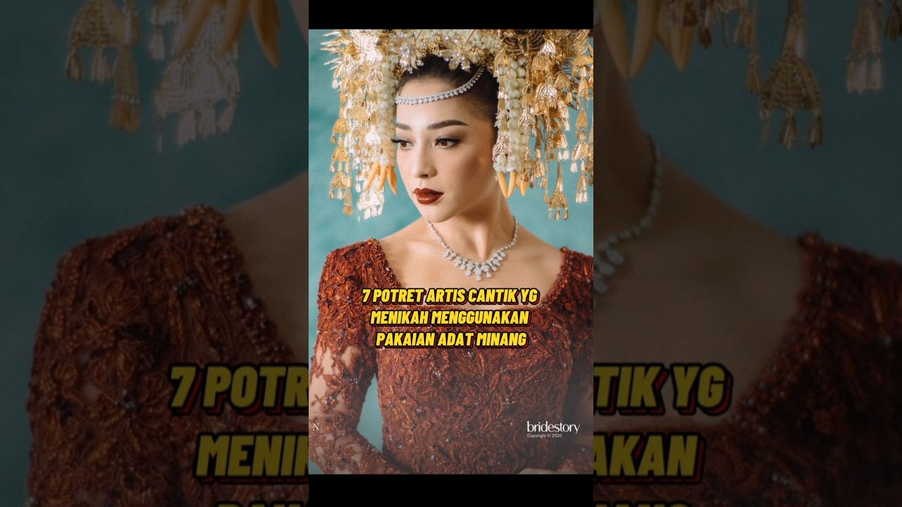 7 artis yg menikah menggunakan pakaian adat Minang #artis #viral #shorts #berita #gosip #video #fyp