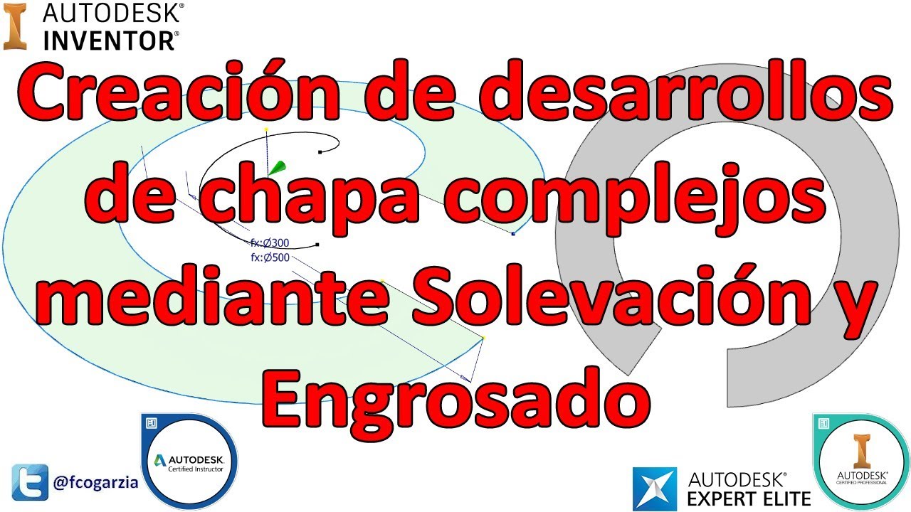 Autodesk Inventor | Desplegado de chapa revirada