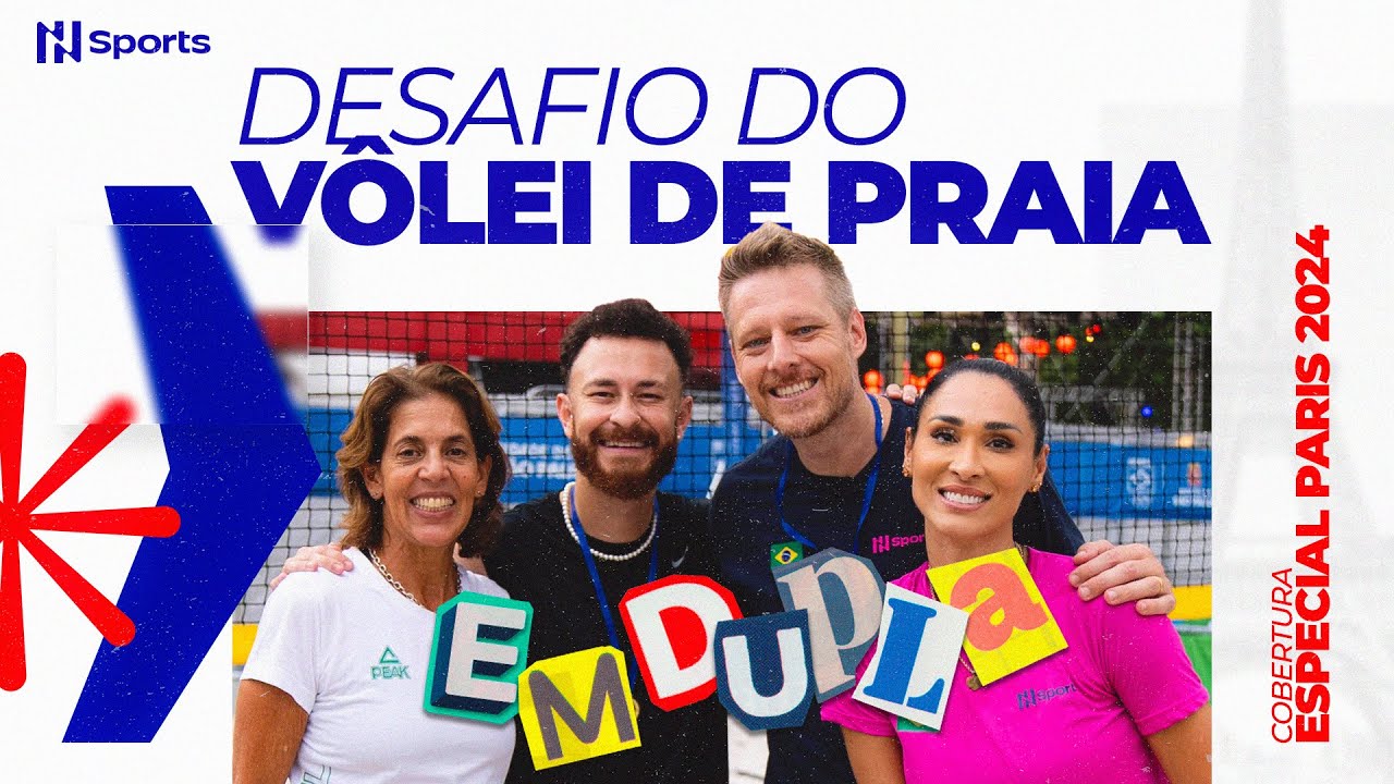JAQUE & MURILO NO VÔLEI DE PRAIA? DESAFIO COM JACKIE SILVA E FRED | EM DUPLA DIRETO DE PARIS