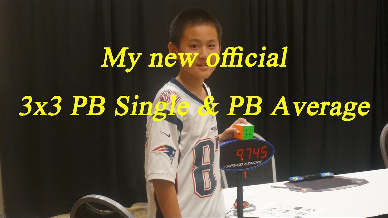 MBL Cuber's Official 9.74S PB single and 10.89S PB average