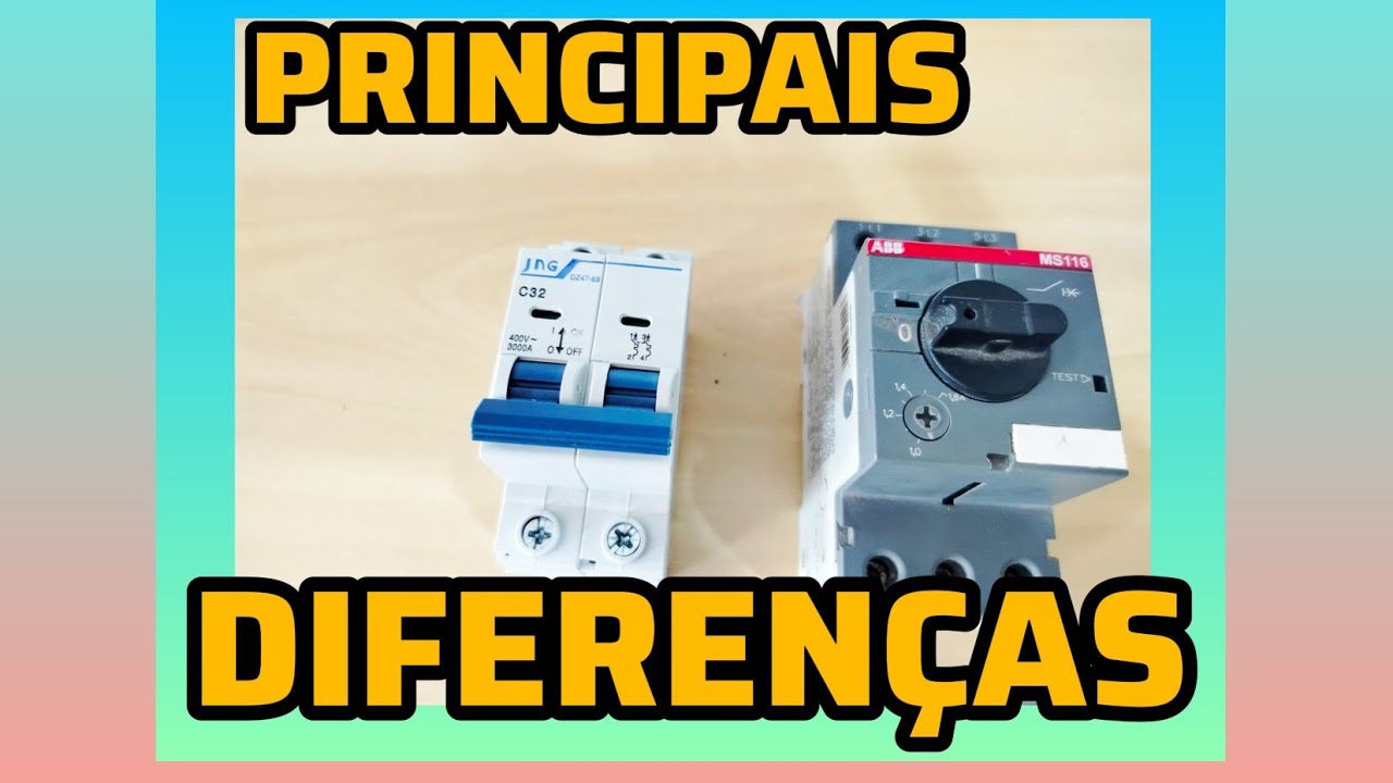 QUAL A DIFERENÇA ENTRE ( DISJUNTOR MOTOR E DISJUNTOR COMUM.? ).