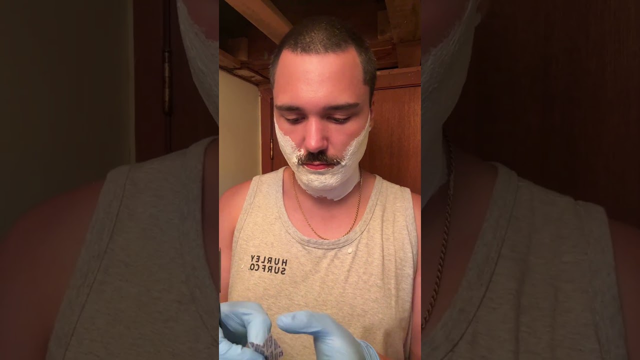 Straight Razor Fail #shaving #asmr #beardshave #safetyrazor #wetshavingcommunity #fail
