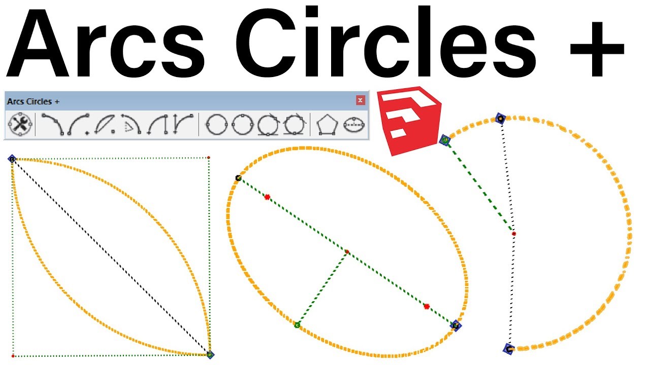 Arcs Circles Polygons and Ellipses Plugin For SketchUp