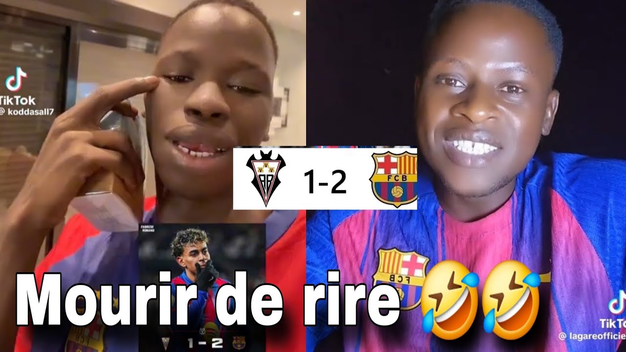 La réaction de kodda et Lagaré après la victoire du Barça 🤣🤣