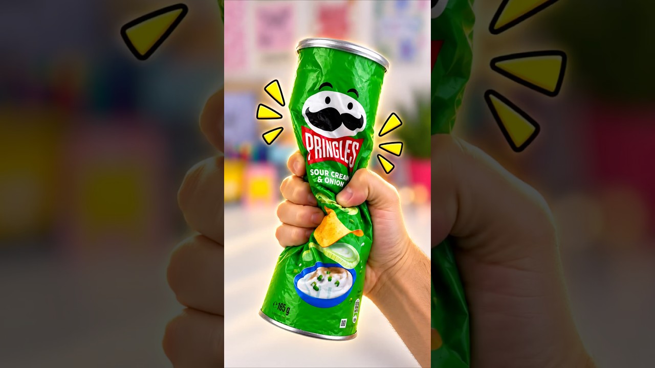 DIY Pringles Squishy #trending #squishy #art #tiktok #diy #shorts #craft #papercraft