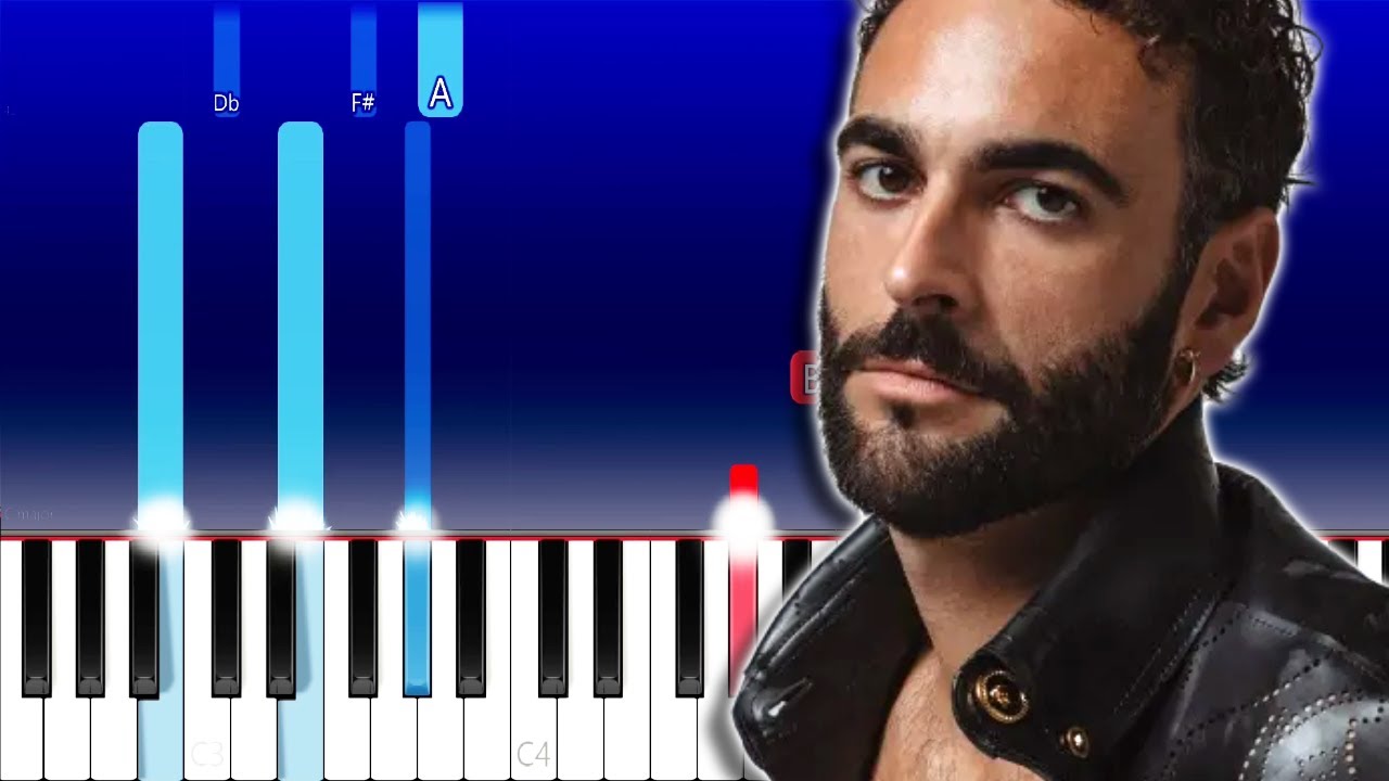 Sanremo 2023 - Marco Mengoni - Due vite (Piano Tutorial)