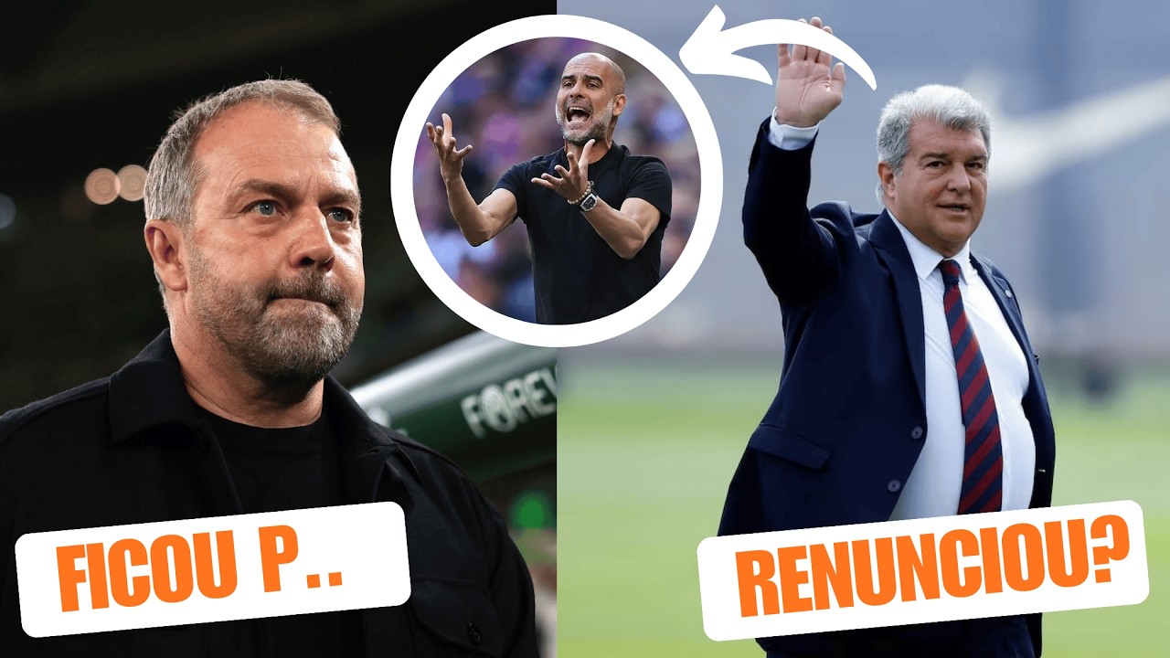 Presidente do Barcelona renunciou o cargo? Hansi Flick perdeu a linha? E Guardiola no Real Madrid?