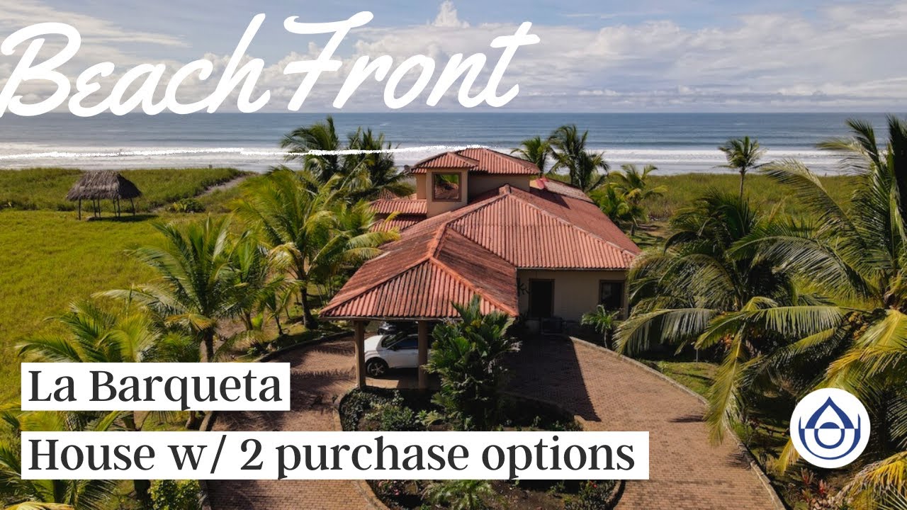 BeachFront House WITH a Pool! La Barqueta Beach, Alanje, Chiriqui. 6981-5000